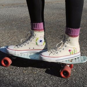 Custom Embroidered High or Low Top Converse